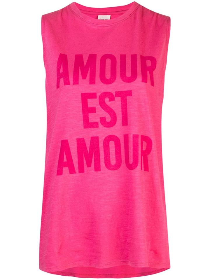Cinq A Sept Love Is Love Sleeveless T-shirt - Pink
