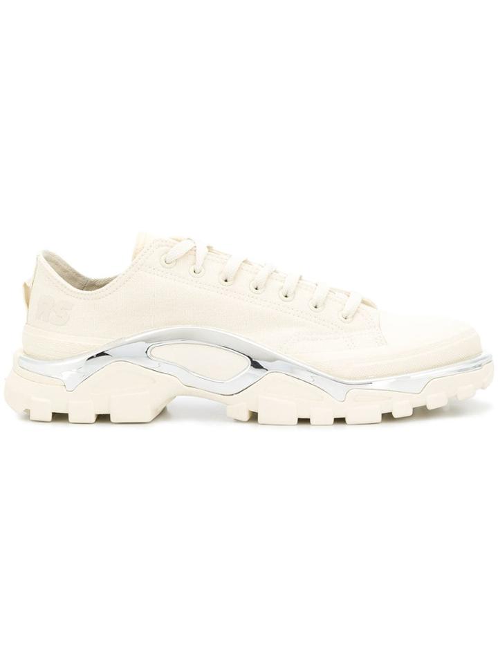 Raf Simons Ridged Sole Runner Sneakers - White