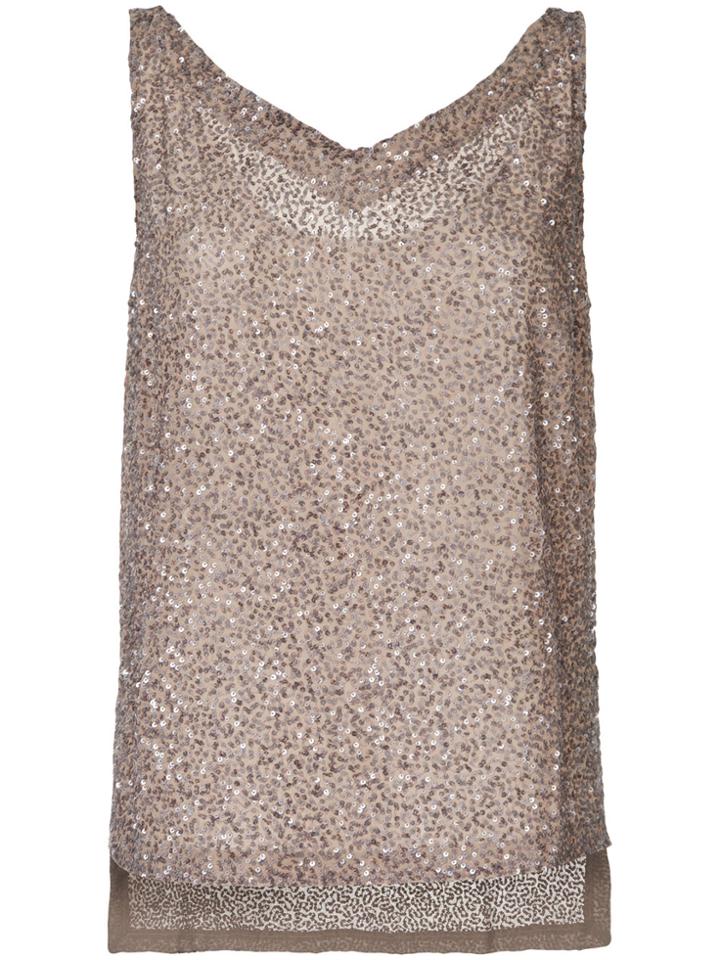 Zambesi Sequinned Tank Top - Pink & Purple