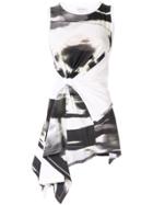 Alexander Mcqueen Tie-dye Knotted Tank Top - White