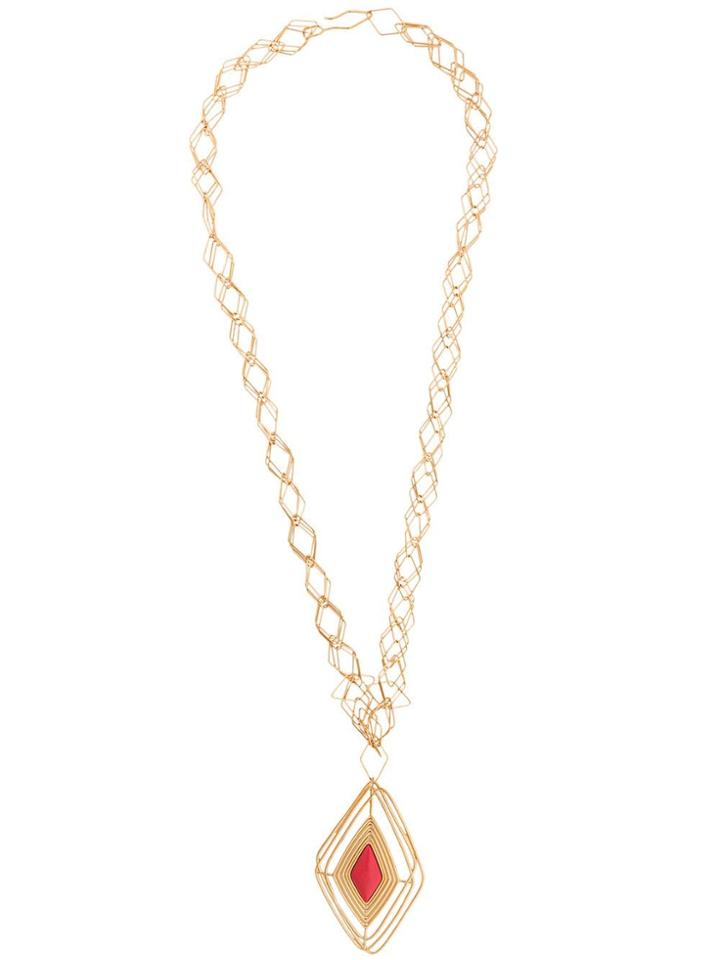 Aurelie Bidermann Filo Long Necklace - Metallic