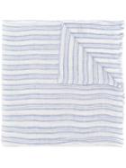 Eleventy Multi-stripe Scarf - Blue