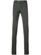 Pt01 Plaid Tailored Trousers - Grey
