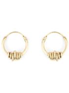 Wouters & Hendrix Wrapped Wire Hoop Earrings, Women's, Metallic