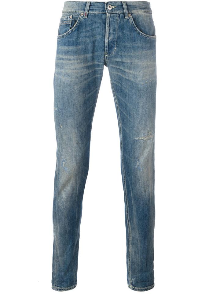 Dondup Slim-fit Jeans, Men's, Size: 33, Blue, Cotton/polyester