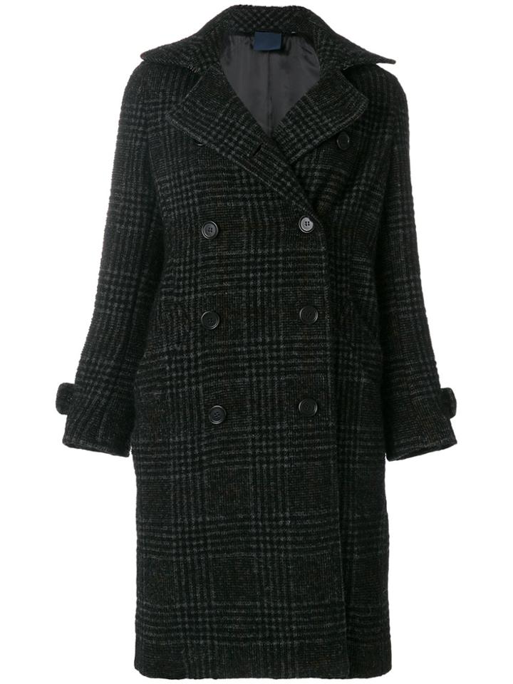 Aspesi Double Breasted Coat - Black