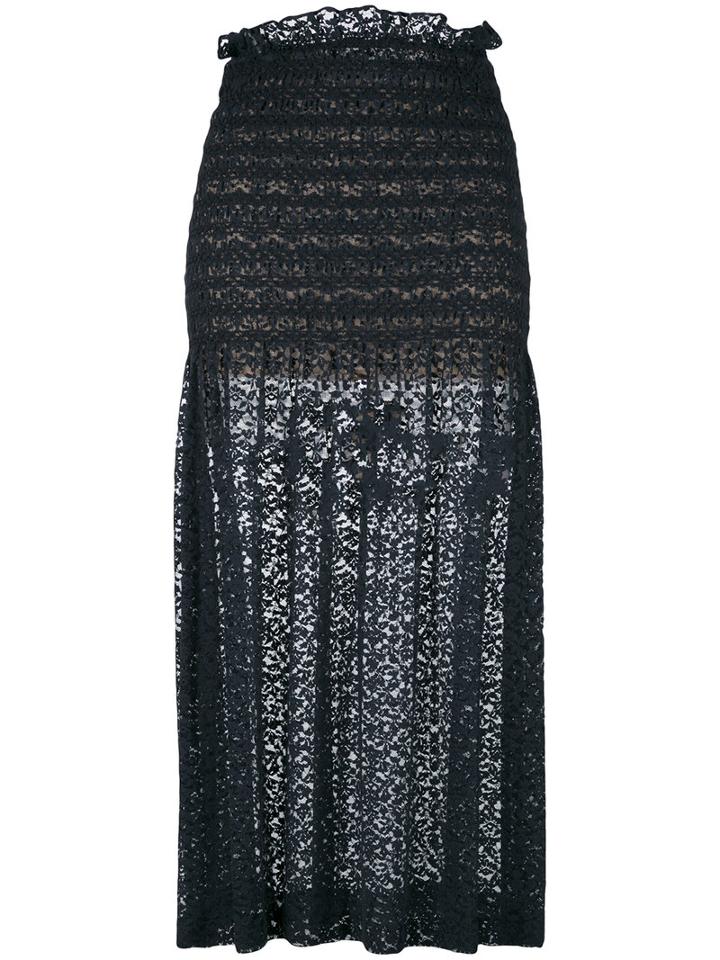 Stella Mccartney Micaela Skirt, Women's, Size: 42, Blue, Cotton/polyester/silk