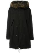 Mr & Mrs Italy 'blendi' Parka, Women's, Size: Medium, Black, Cotton/coyote Fur/racoon Fur