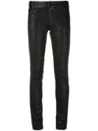 Drome - Skinny Fit Trousers - Women - Lamb Skin - M, Black, Lamb Skin