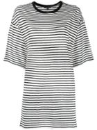 R13 Striped T-shirt, Women's, Size: Medium, Black, Cotton