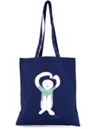 Société Anonyme Logo Print Tote - Blue