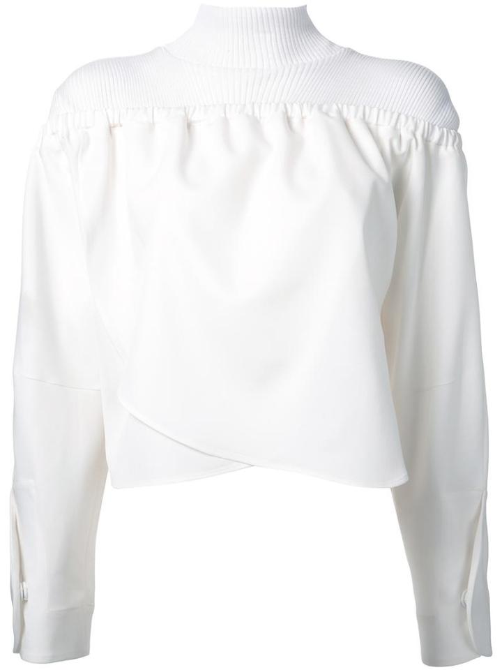Taro Horiuchi 'combi' Jumper, Women's, White, Wool