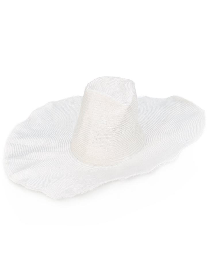 Reinhard Plank - Comme Hat - Women - Straw - L, White, Straw