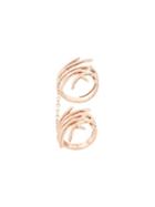Federica Tosi Double Chained Ring, Women's, Pink/purple