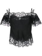 Givenchy Sleeveless Silk Lace Top - Black
