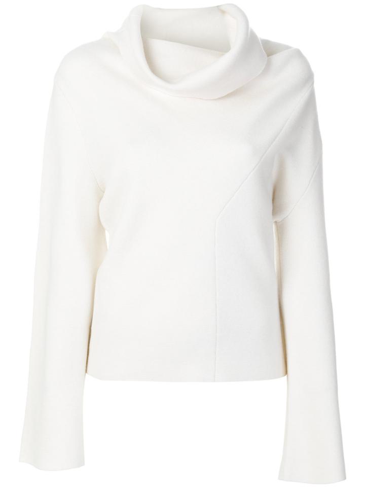 Chloé Wide Turtleneck Sweater - White