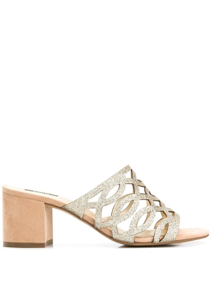 Steffen Schraut Chunky Heel Sandals - Gold