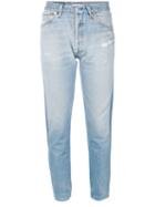 Re/done - Cropped Jeans - Women - Cotton - 25, Blue, Cotton