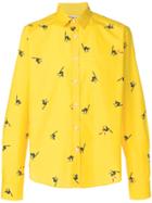 Band Of Outsiders Smelly Cat Poplin Shirt - Yellow & Orange
