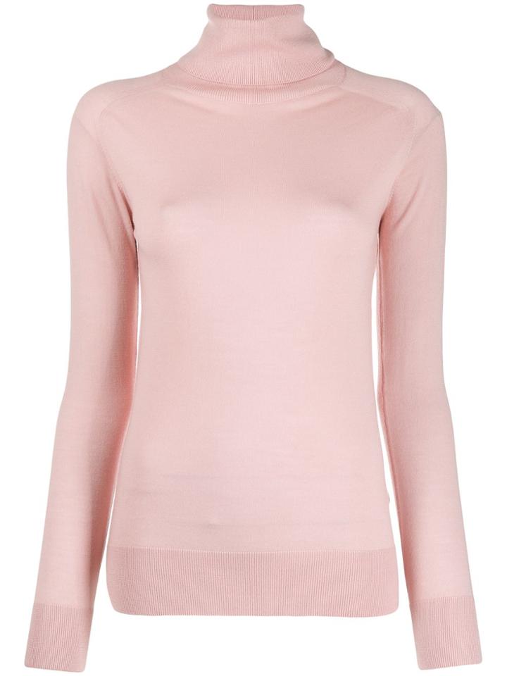Ermanno Scervino Roll Neck Knitted Top - Pink