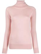 Ermanno Scervino Roll Neck Knitted Top - Pink
