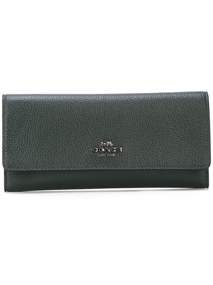 Coach Soft Trifold Wallet - Green