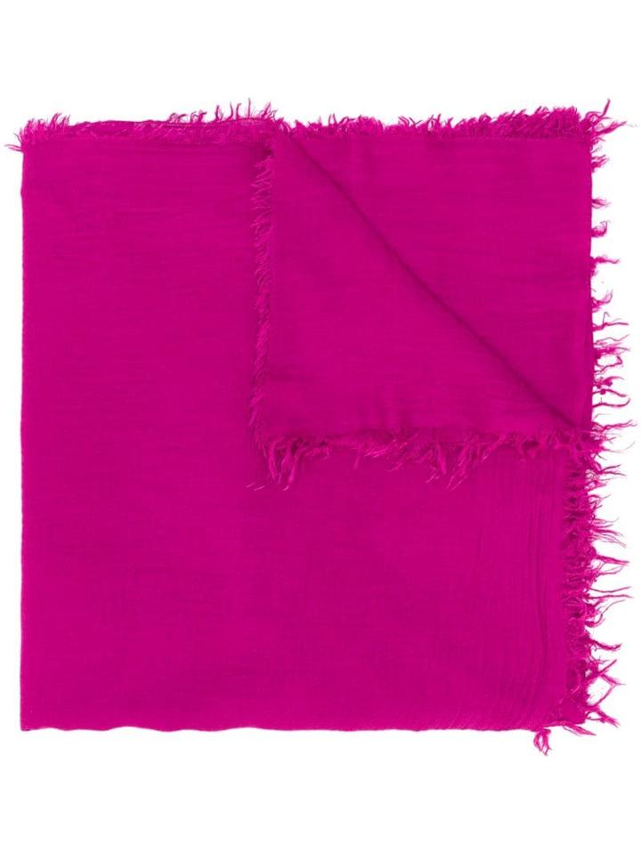 Fabiana Filippi Sad Frayed Hem Scarf - Pink