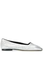 Aeyde Beau Ballerina Shoes - Silver