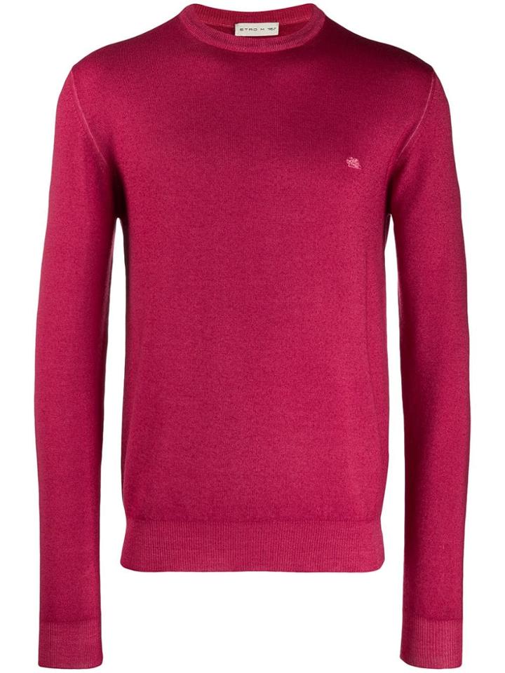 Etro Round Neck Jumper - Red