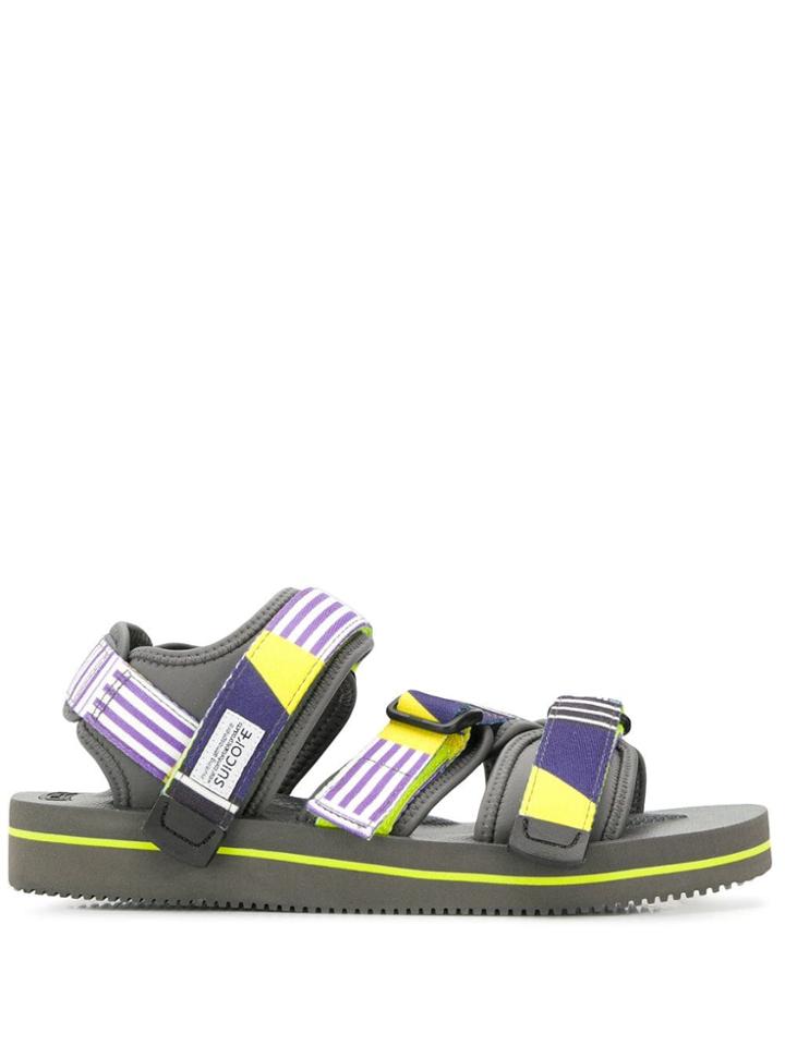 Suicoke Multi-strap Sandals - Grey