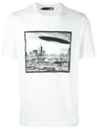 Love Moschino Photo Print T-shirt, Men's, Size: Large, Nude/neutrals, Cotton