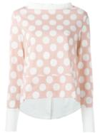 Marni Polka Dot Drop Tail Hem Shirt