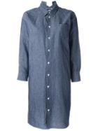 Junya Watanabe Comme Des Garçons Shirt Dress, Women's, Size: S, Blue, Cotton/linen/flax