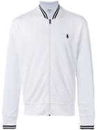 Polo Ralph Lauren Logo Zip Cardigan, Men's, Size: Medium, White, Cotton