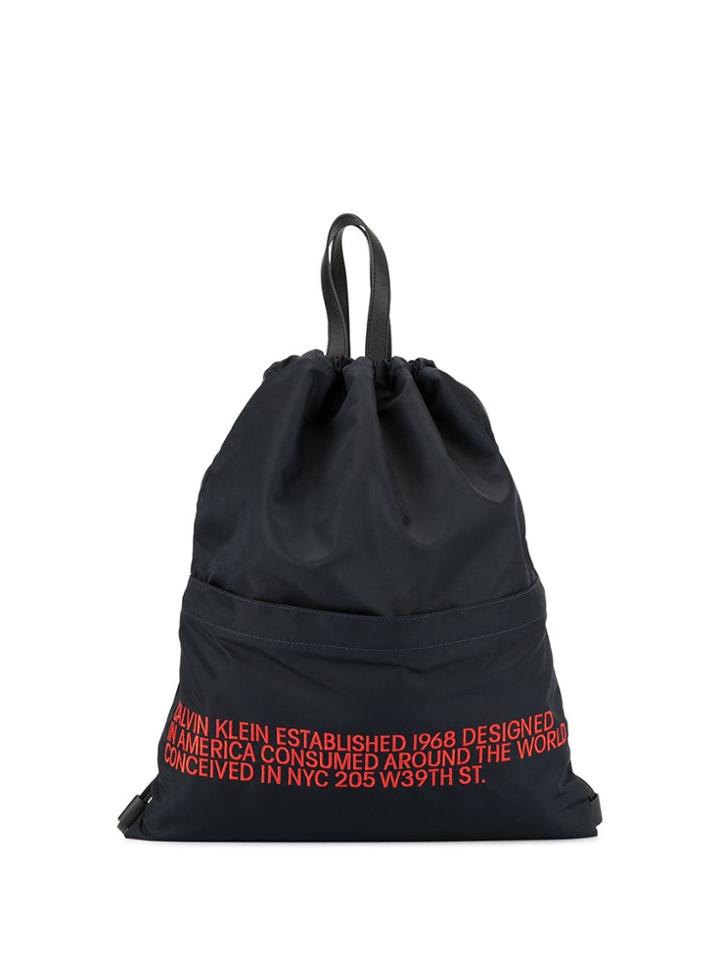 Calvin Klein Drawstring Bag - Blue