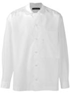 Issey Miyake Oversized Pocket Detail Shirt - White