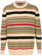 Caban Striped Round Neck Jumper - Multicolour