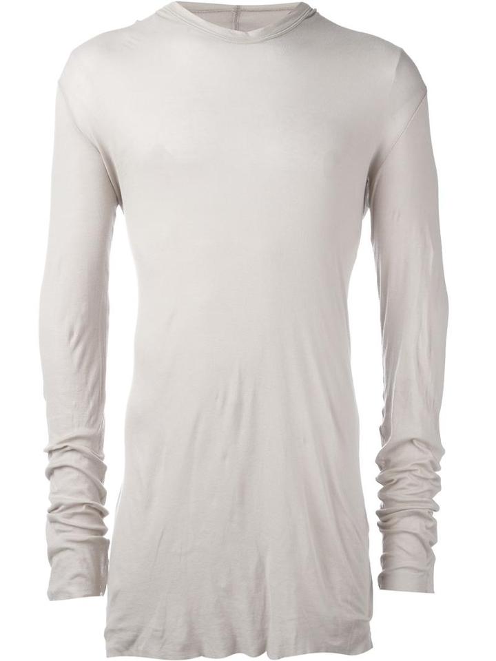 Rick Owens Long Length T-shirt, Men's, Size: Medium, Nude/neutrals, Cotton