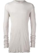 Rick Owens Long Length T-shirt, Men's, Size: Medium, Nude/neutrals, Cotton