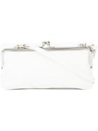 Y's Soft Wide Clasp Wallet Bag - White