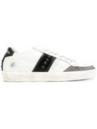 Leather Crown Lc Studs Sneakers - White