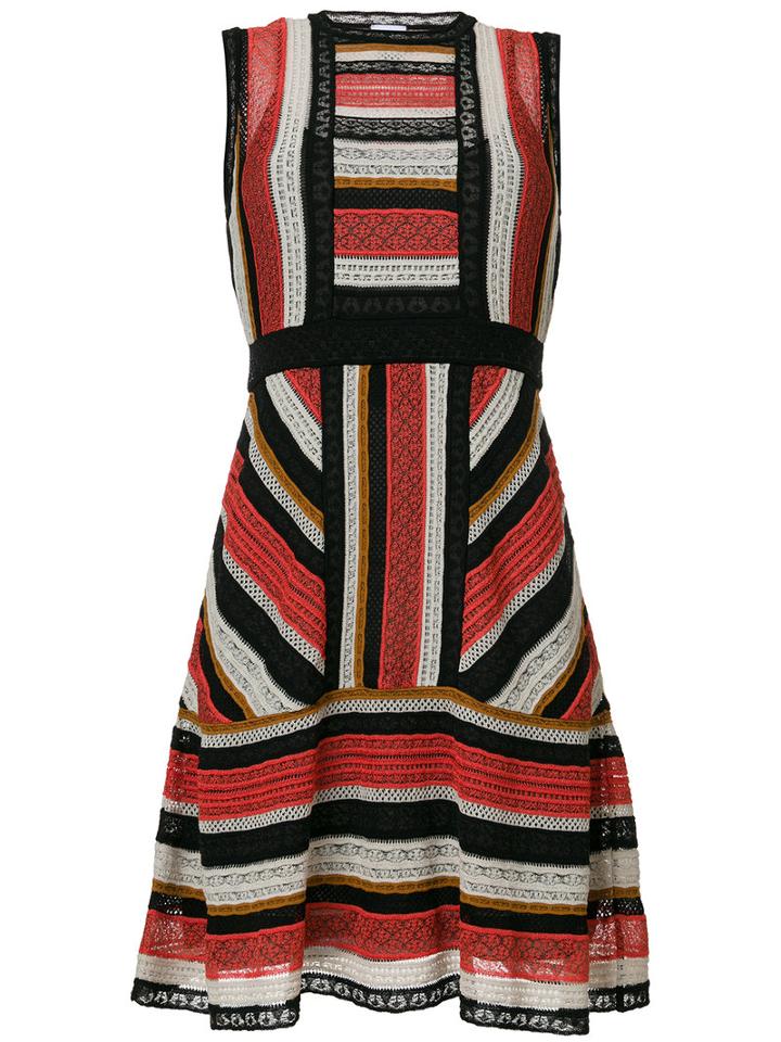 M Missoni - Striped Midi Dress - Women - Cotton/polyamide/polyester/viscose - 38, Cotton/polyamide/polyester/viscose
