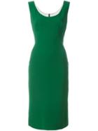 Dolce & Gabbana Fitted Dress, Women's, Size: 40, Green, Viscose/acetate/spandex/elastane/spandex/elastane