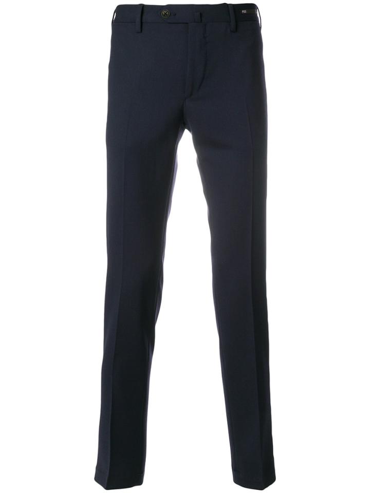 Pt01 Skinny Tailored Trousers - Blue