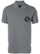 Philipp Plein Classic Polo Shirt, Men's, Size: Xl, Grey, Cotton