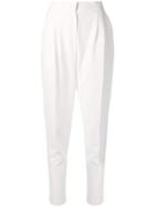 Loulou Slim-fit Tailored Trousers - White