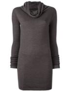 Rick Owens Cowl Neck Jumper, Women's, Size: Medium, Brown, Virgin Wool