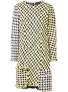 Les Animaux Cut Off Pocket Dress - Yellow & Orange
