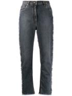 Etro Paisley Stripe Jeans - Grey