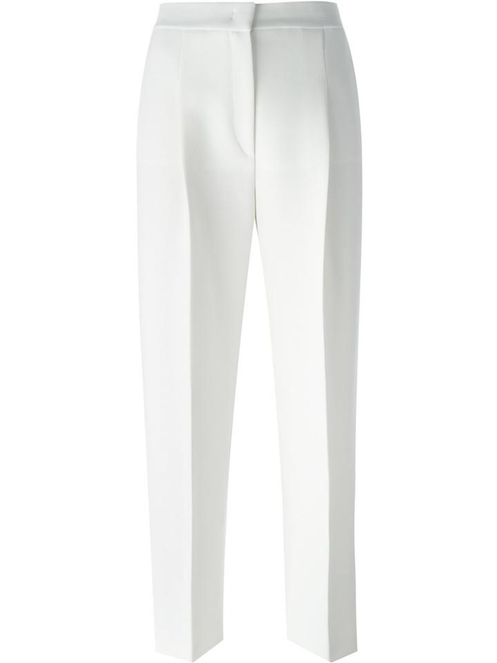 Givenchy High Waisted Trousers, Women's, Size: 40, Nude/neutrals, Silk/cotton/polyamide/wool